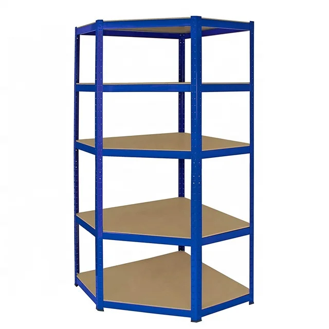 5 Tier Heavy Duty Garage Corner Shelving Adjustable Metal Storage Shelves Unit Boltless Rack 1325KGS