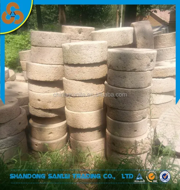 Sale real old millstone outside steps stone