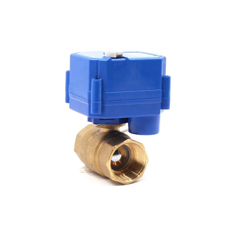 CE Certificated Flow Control Valve CWX  Mini Electric Actuator Water Control Valve 3v 5v 6v 12v 24v 110v 220v DN15 DN20 DN25