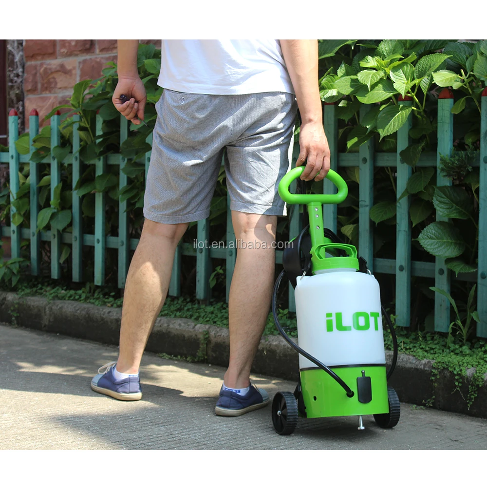 iLOT 8L Portable Electric Sprayer with Wheels and Build-in Lead-acid Battery