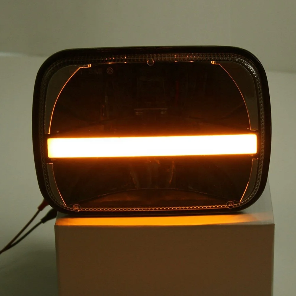 Rectangular 5x7 Led Headlight for Jeep Wrangler YJ Headlights 1987-1995 Hi Lo Beam For Jeep yj Led Headlights