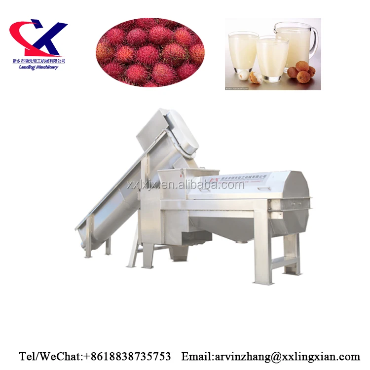 Fresh Lychee Longan Rambutan Peeling Machine Seed Removing Machine