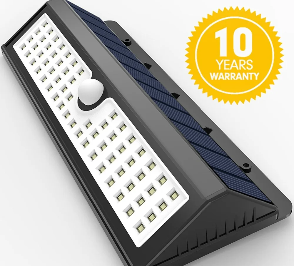 
Solar Power Sensor Wall Light 62 LED Ultra Bright Wireless Security Motion Weatherproof Outdoor Lights 