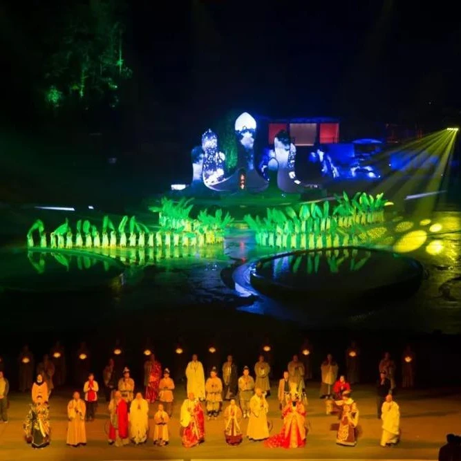 Celebration Show with LED, Laser and water Effects, Media celebration program