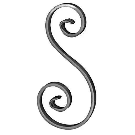 China manufacturer welding fence railing components wrought iron scrolls