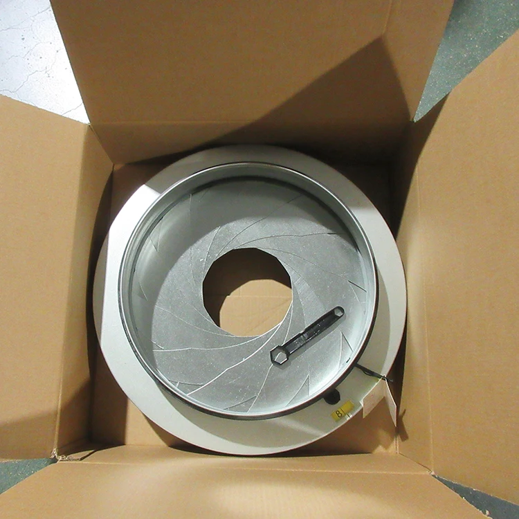 Galvanized Steel Air volume control damper IRIS Damper full sizes 80mm-800mm