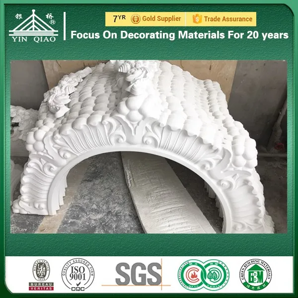 Gypsum Moulding Decorative Accessories Plaster Applique For Wall