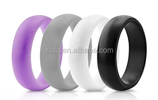 Fashionable design silicone wedding ring for women