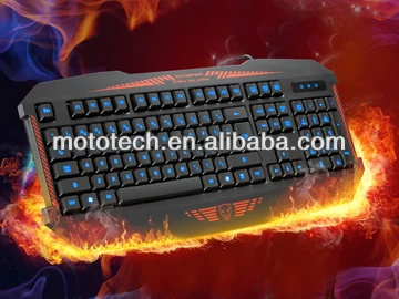игровая клавиатура, тонкая клавиатура игры, светодиодной подсветкой игровой клавиатуры