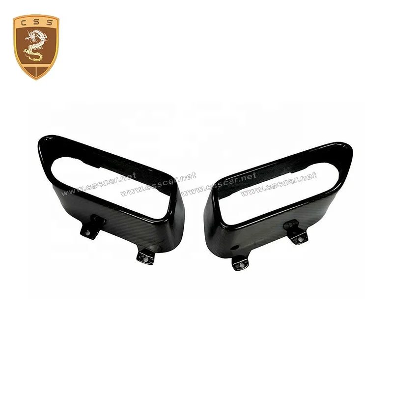 High quality Carbon Fiber Exhaust Tips Muffler Pipe Mouth For McLaren 650S Auto Accessory