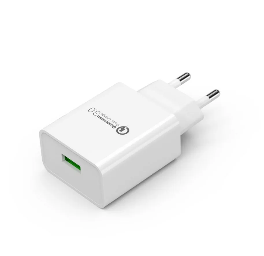 Универсальное быстрое зарядное устройство USB 18 Вт, 3,0, 5 В, 3 А для Iphone 7, 8, быстрое зарядное устройство для мобильных телефонов с европейской, американской вилкой, зарядка для Samsung, Huawei