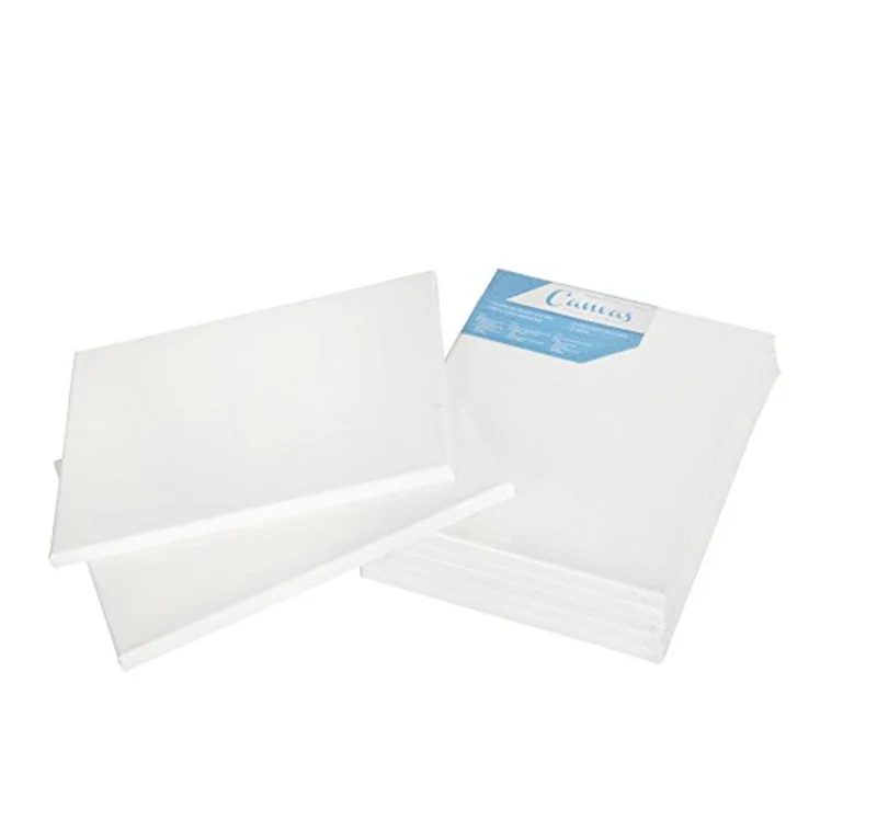 OEM 12X18 inch 100% cotton paulownia wood acid free stretched canvas