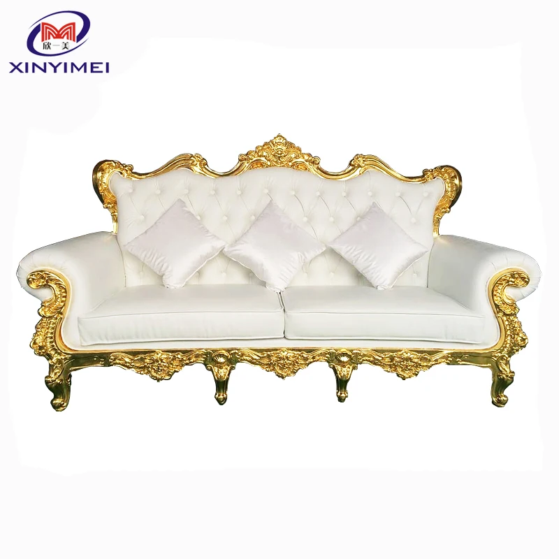 Modern luxury velvet sofa with diamond for wedding