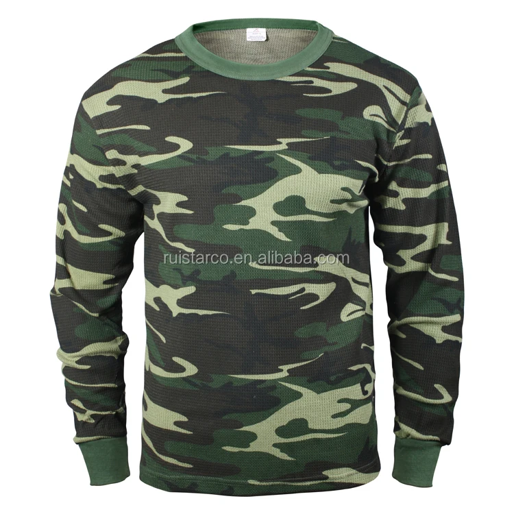 Cotton Camouflage underwear long sleeve