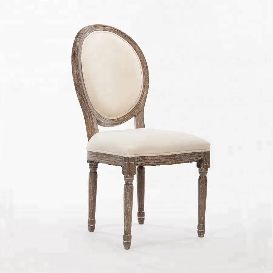 Винтажный дизайн, деревянная рама для столовой, ресторана, комнаты, из массива дерева, во французском стиле, круглый стул люиса Xvi