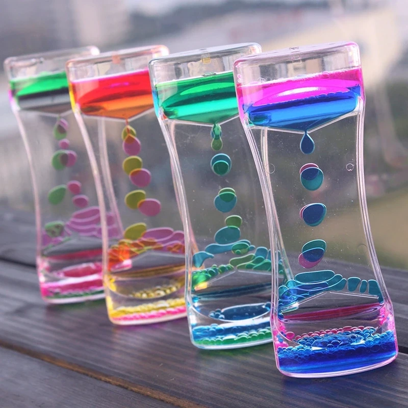 Wholesale acrylic liquid sandglass & hourglass & oil timer