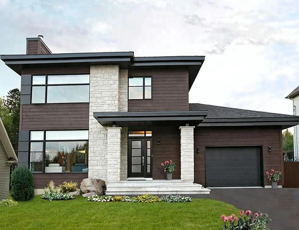 Luxury security doors prefabricated homes prefab house real estate china modern villas made by eps cement board