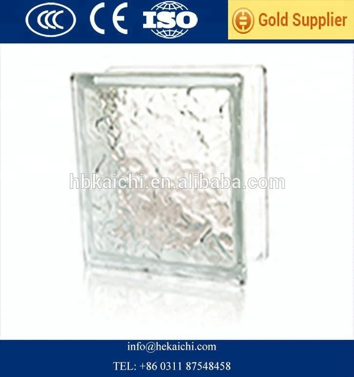 Decorative Colored and Clear Glass Block Brick With Good Price and High Quality