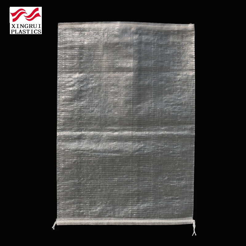 Transparent pp woven rice bag woven 25kg polypropylene bag sacks