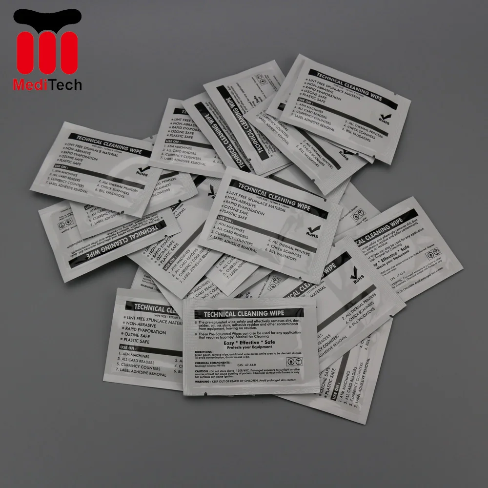 Printer head Cleaning Presaturated 99% IPA Technical Alcoholic Cleaning Wipe