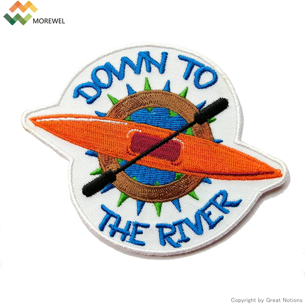 
Custom heat press embroidery patches for jeans 