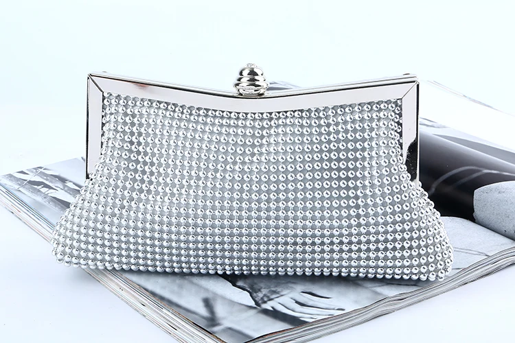 Factory direct wholesale classic handmade aluminium sheet clutches brand new clutch evening bag for women party banquet wedding