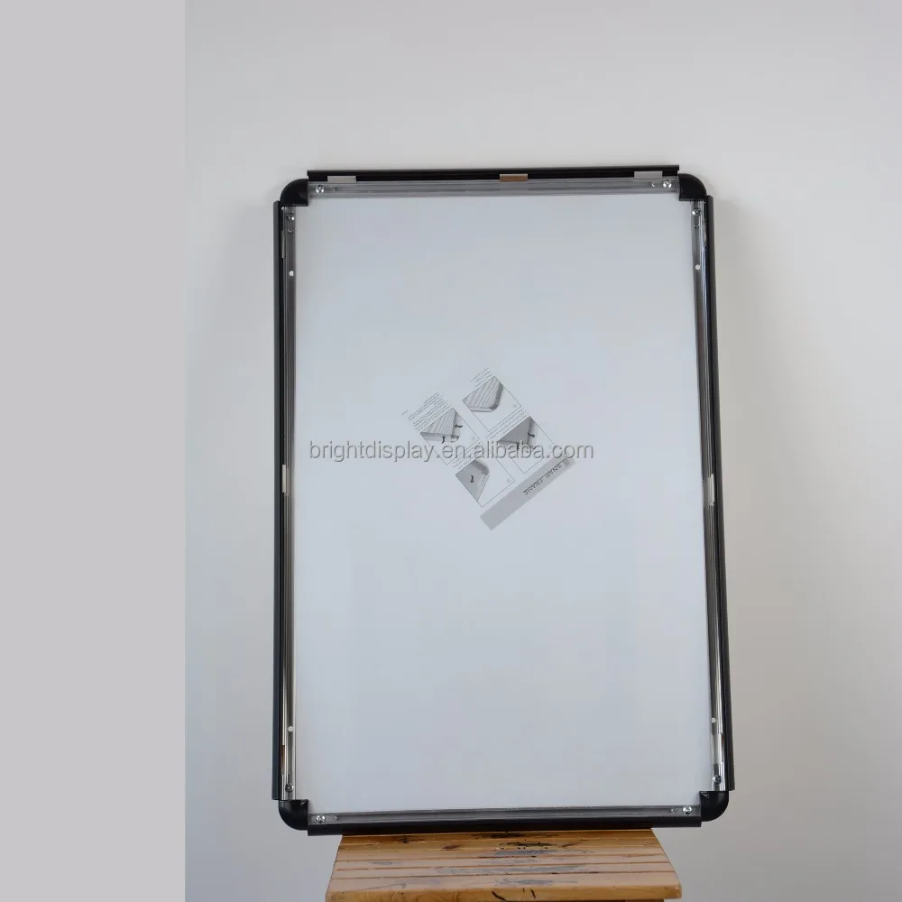Aluminum snap frame clip open poster frame for elevator advertising