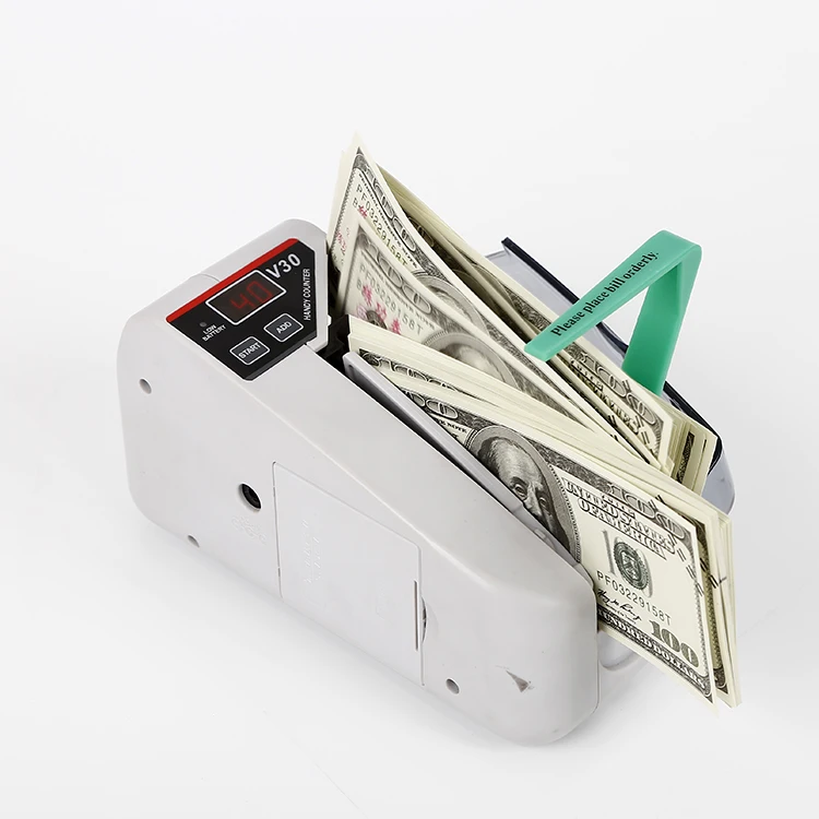 mini handy battery/plug V30 professional only for counting money counter