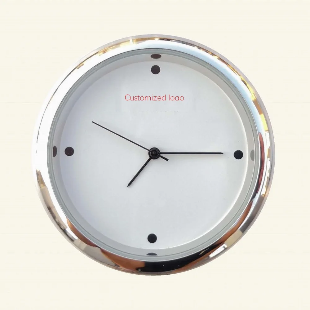 
45mm crystal clock insert glass table clock fit up PC21 watch movement insert clock insert unit with silicone rubber gasket 