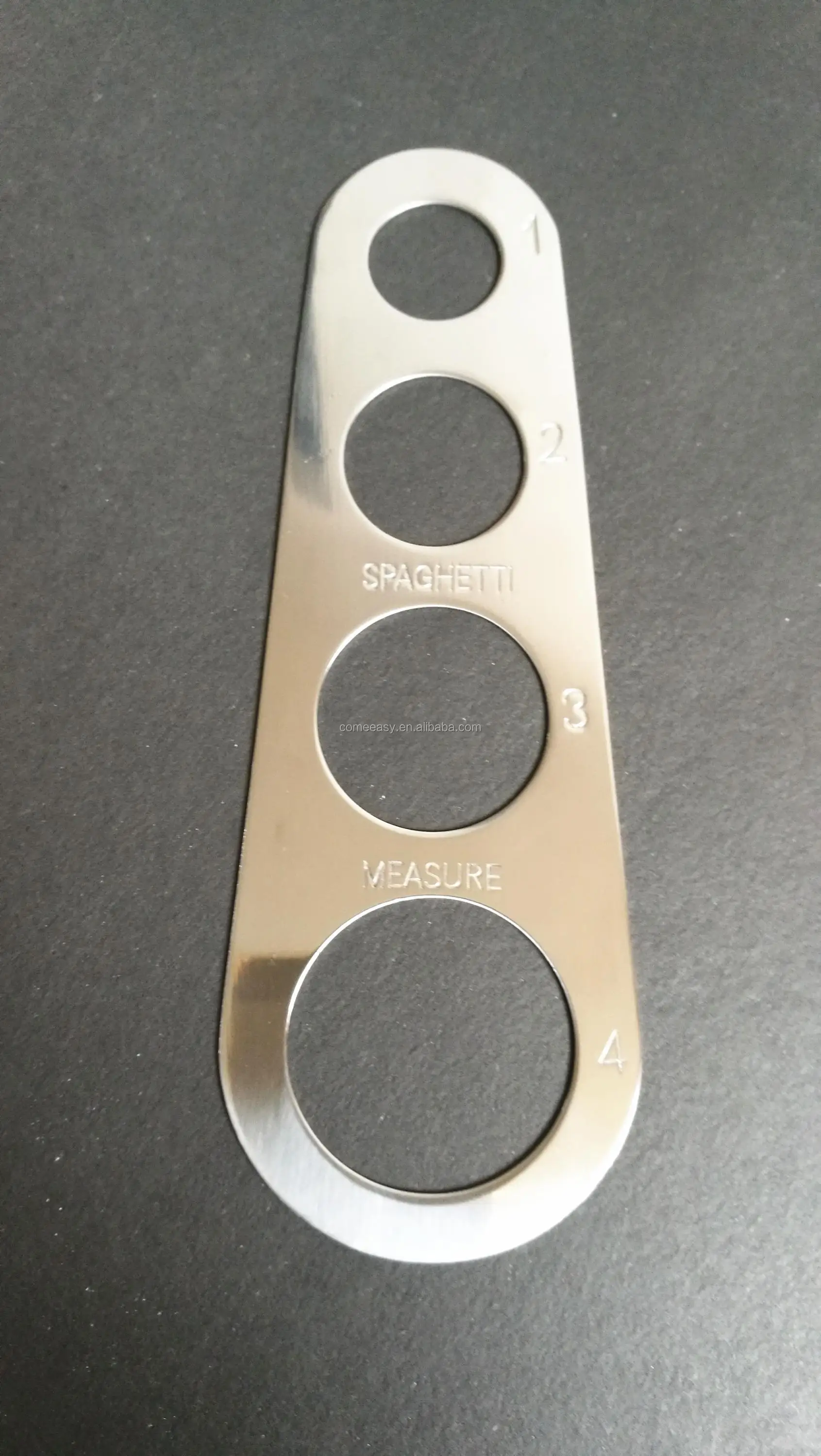 Spaghetti Measure Gadgets Stainless Steel pasta measuring tool Ruler with 4 Serving Portions