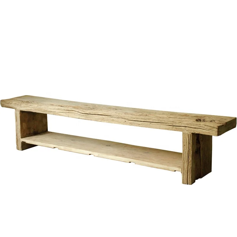 antique barn wood TV stand rustic shabby chic reclaimed reproduction furniture wood Chinese simple old fashioned TV cabinet