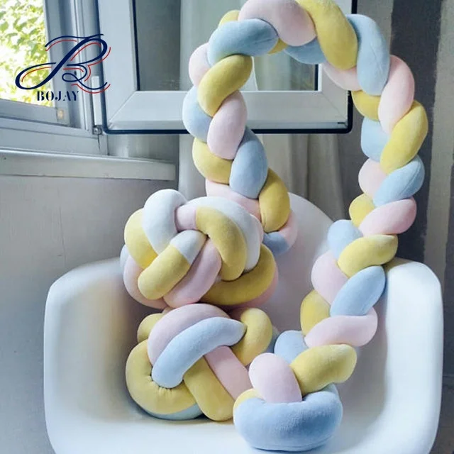 Wholesale Baby Crib Bumper Handmade Baby Bed Bumper Designer Cushion 2M, 3M Baby Crib Bumper