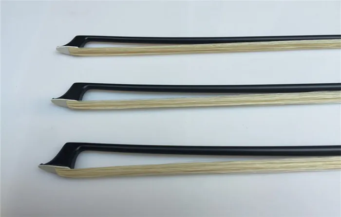 
china hot sale cheap black color carbon fiber violin bow horse hair4/4 