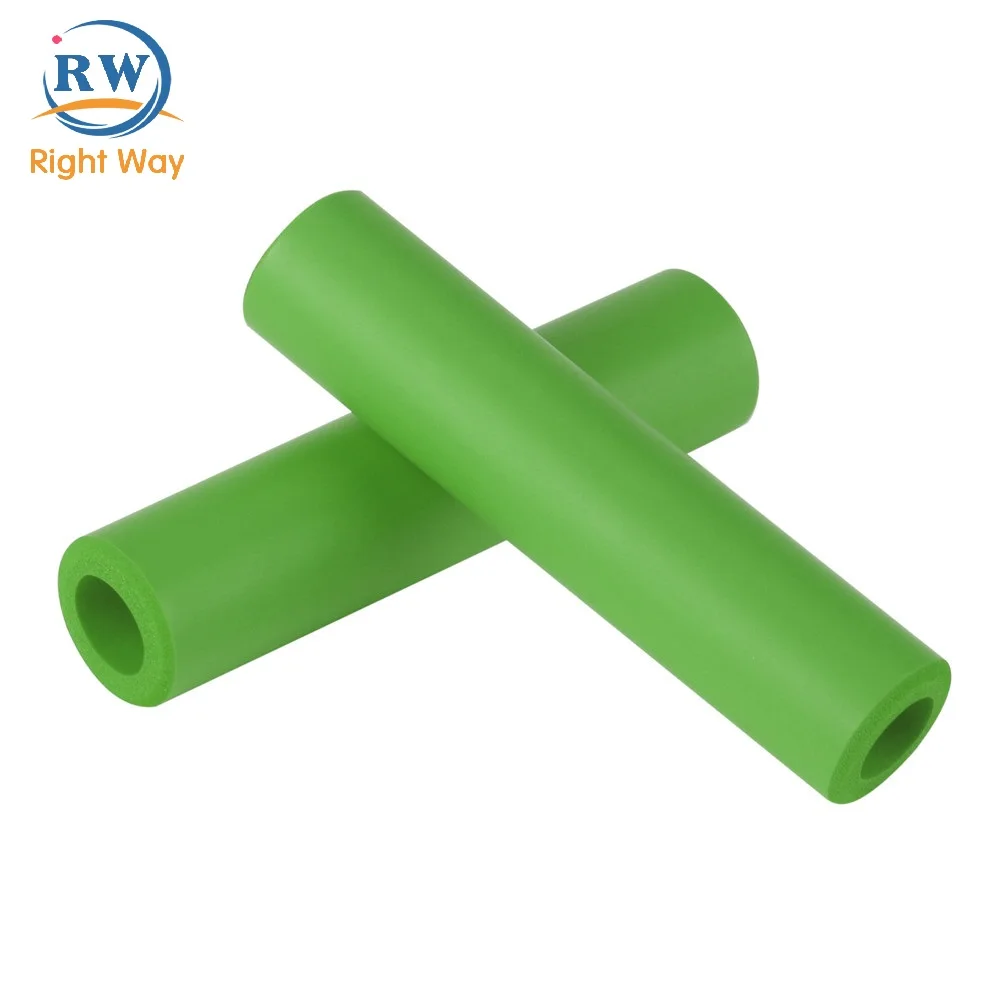 Cheap  Anti-skid Shock-absorbing Soft Bike Bicycle Grips Ultralight Cycling MTB Silicone Sponge Handlebar Grips