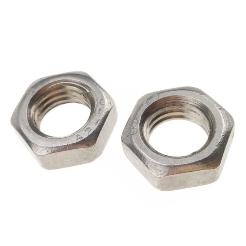 304 Stainless Steel Hex Nuts for Screws Bolts M6 Standard DIN 934
