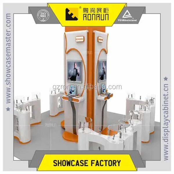 Competitive price and good looking electronic products display counter for mall kiosk