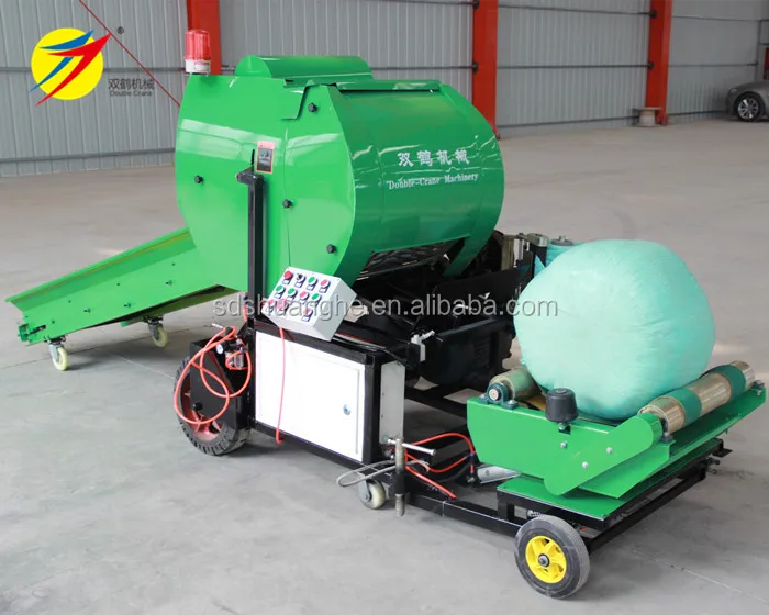 Silage baling machine, corn silage making machine with diesel engine