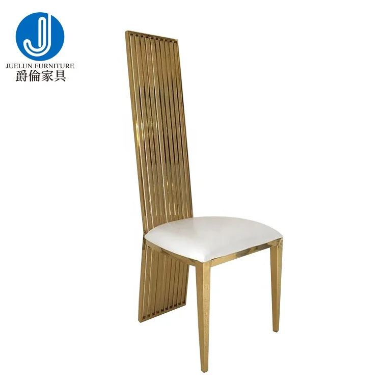2023 Hot Popular Style Wedding Decoration Luxury Senior Sense Gold Stainless Steel Chair