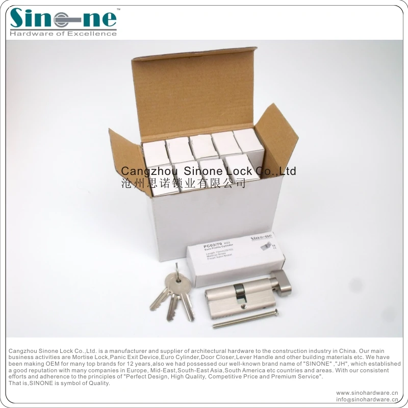 Anti Snap Euro Cylinder Lock Barrel High Security Door Cylinder Lock