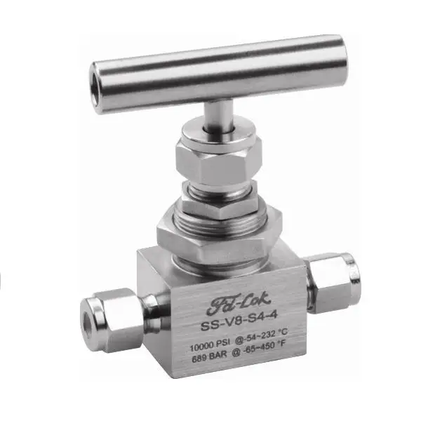 10000psi Ferrule Connection Stainless Steel Tube Needle Valve