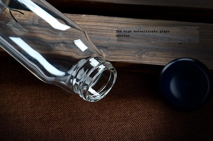 High Borosilicate Crystal Glass bottles easy taken exquisite good travel helper