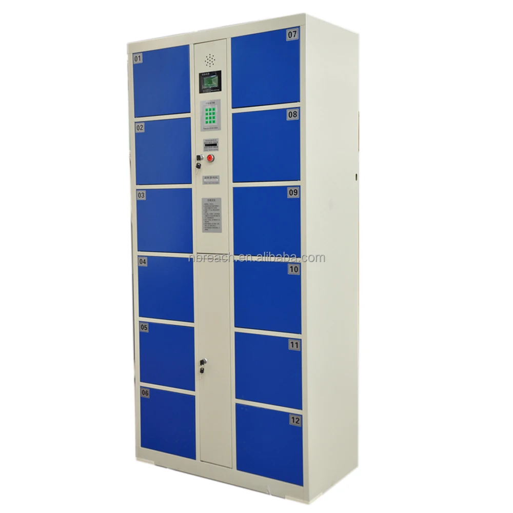 Fingerprint delivery intelligent gym outdoor parcel locker system digital electronic steel smart