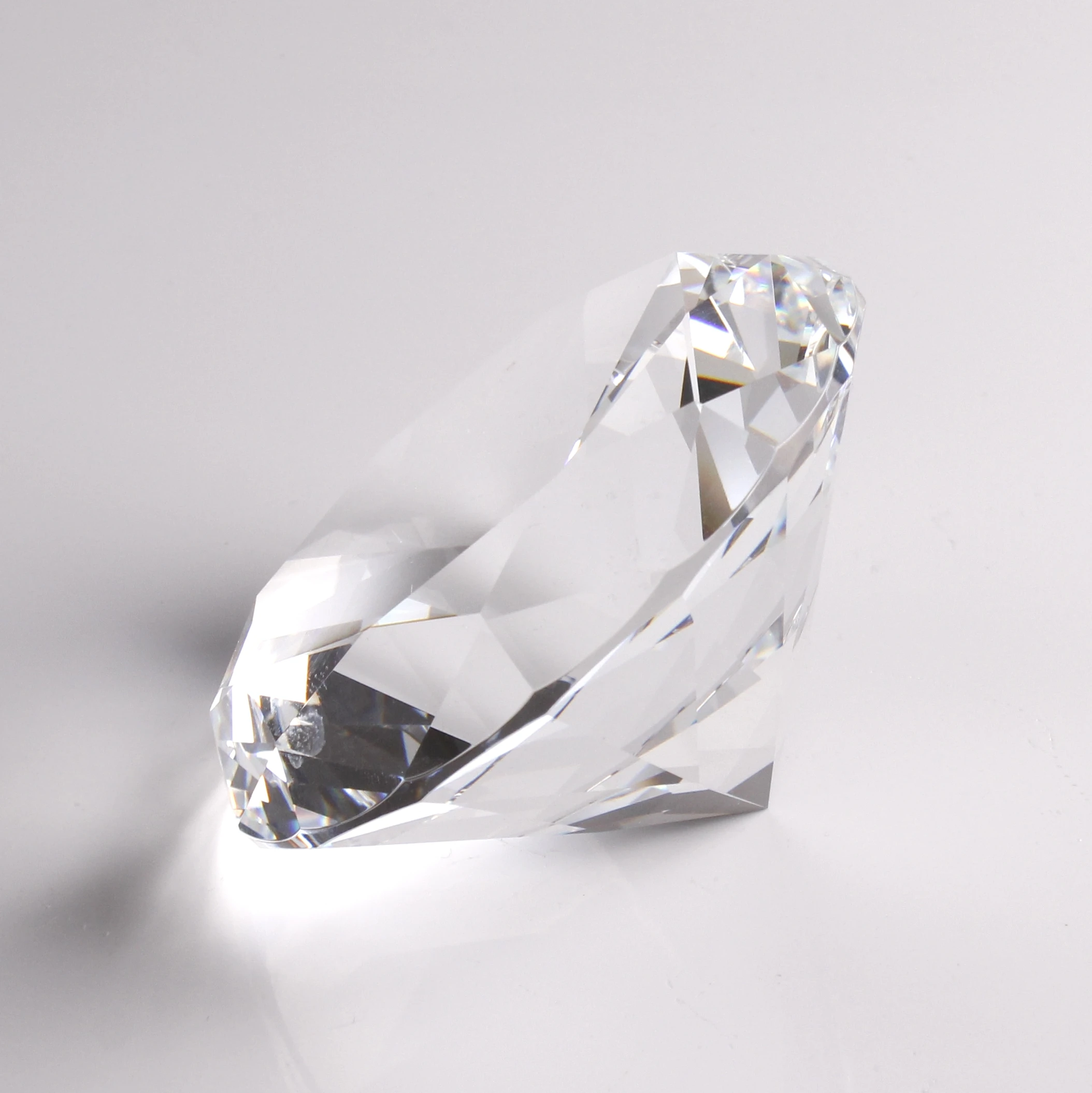 Personalized Optic Crystal Diamond Paperweight Wedding Souvenirs Favor Guests Return Gifts