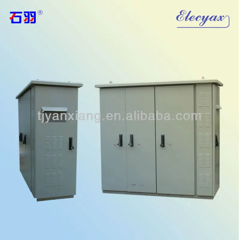 SHIYU outdoor battery enclosure/telecom outdoor cabinet with battery rack SKW-003/accept the customized size