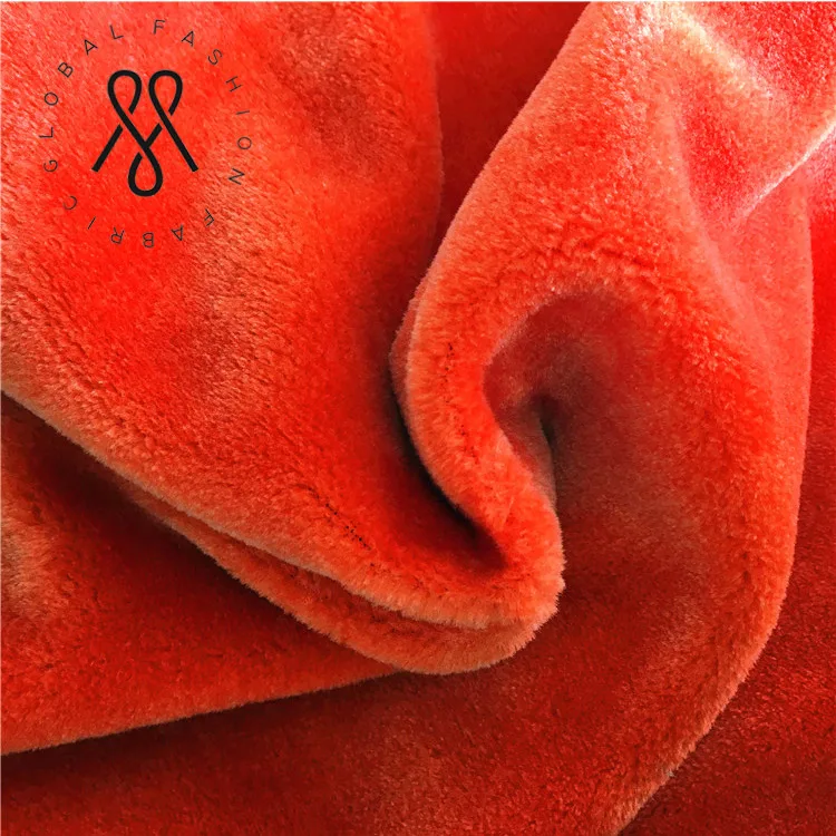 Принимаем профессиональный 100% полиэстер очень Мягкие вельветовые плюшевые ткани для изготовления игрушки