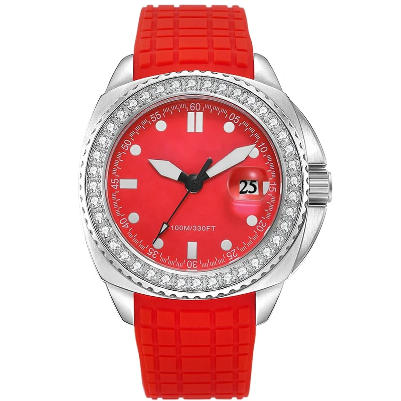 Charm diamond bezel japan quartz watch for women