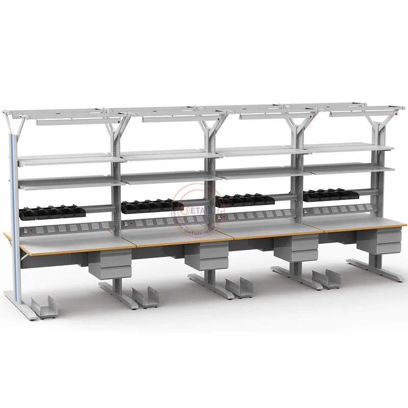 Detall lab tables esd lab workbench with sink and water pipe