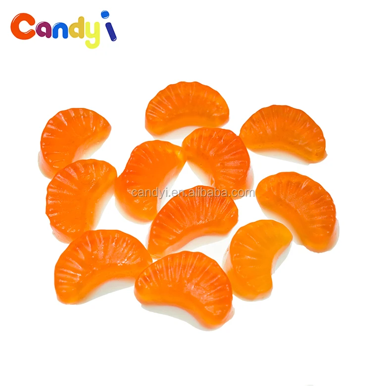 
 Сладкий вкус, фрукты, мандарин, жевательные кусочки, желе в форме оранжевого желе, конфеты  