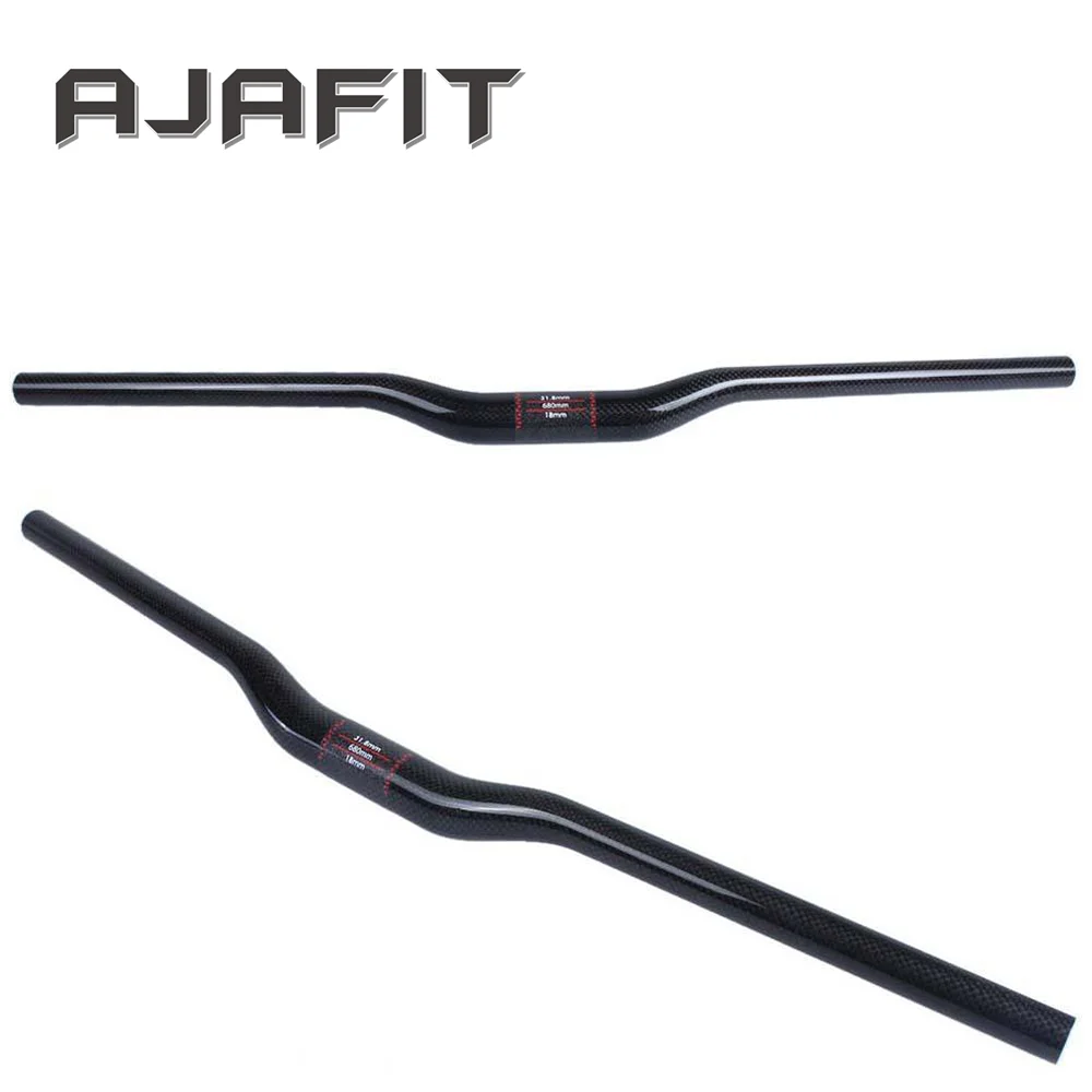 Mountain Bike Bicycle Aluminum Bar Cycling Road Carbon Fiber Low Riser Handle bar