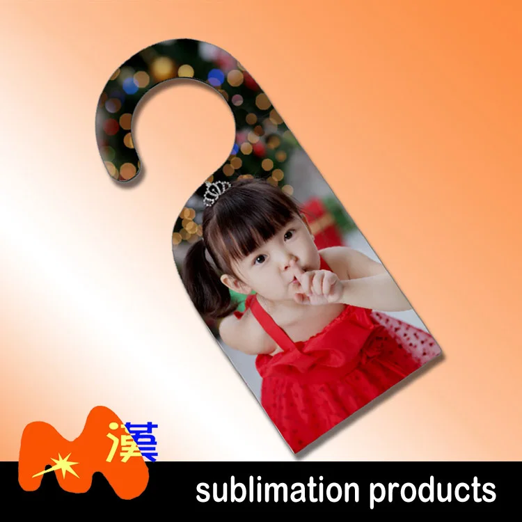Sublimation blanks MDF Door Hanger L313 sublimation blanks mdf door hanger